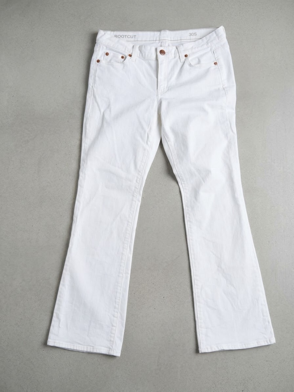 J.Crew White Bootcut Jeans Size 30S 30 Short Stretch White Denim